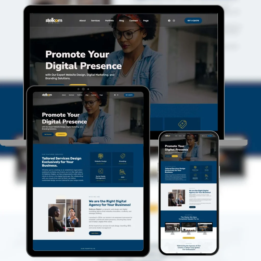 stellcom digital portfolio design